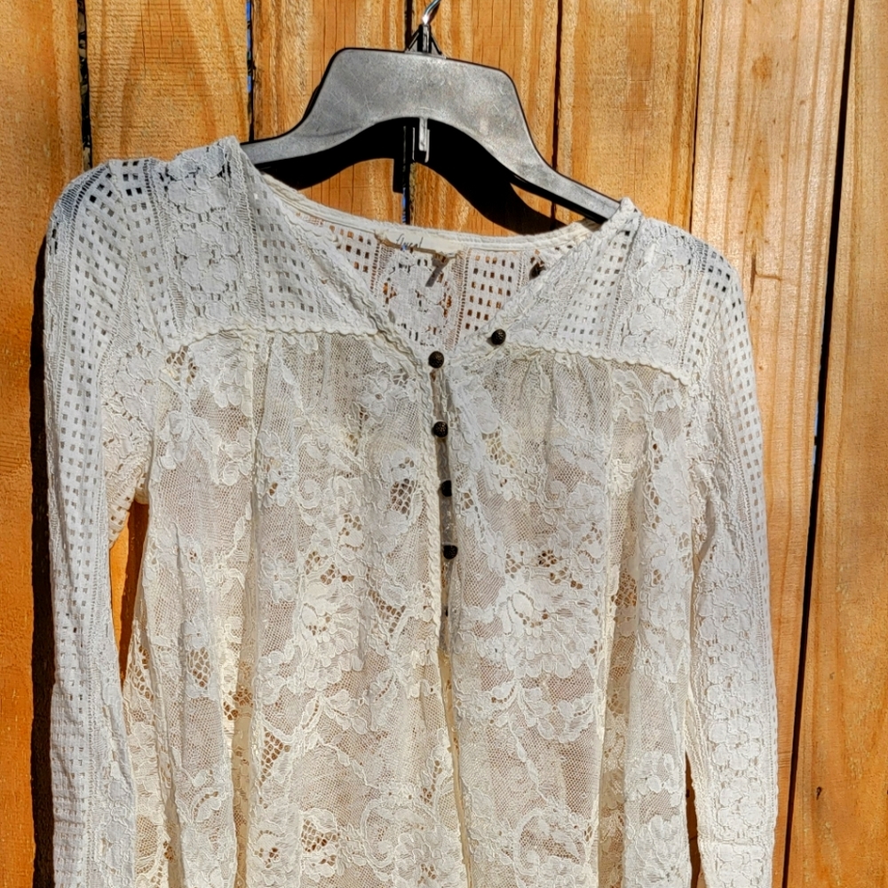 Anthropologie Floreat Lace Blouse